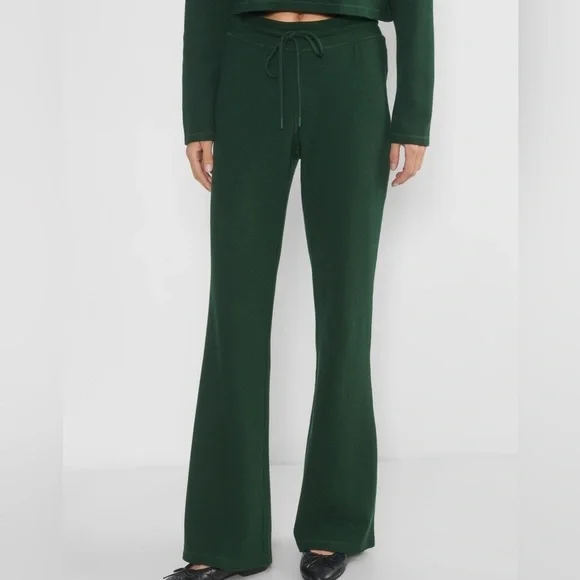 Sunday Best Aritzia Bany Waffle Jogger in dark green women’s 2XS - Picture 3 of 8